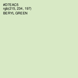 #D7EAC5 - Beryl Green Color Image